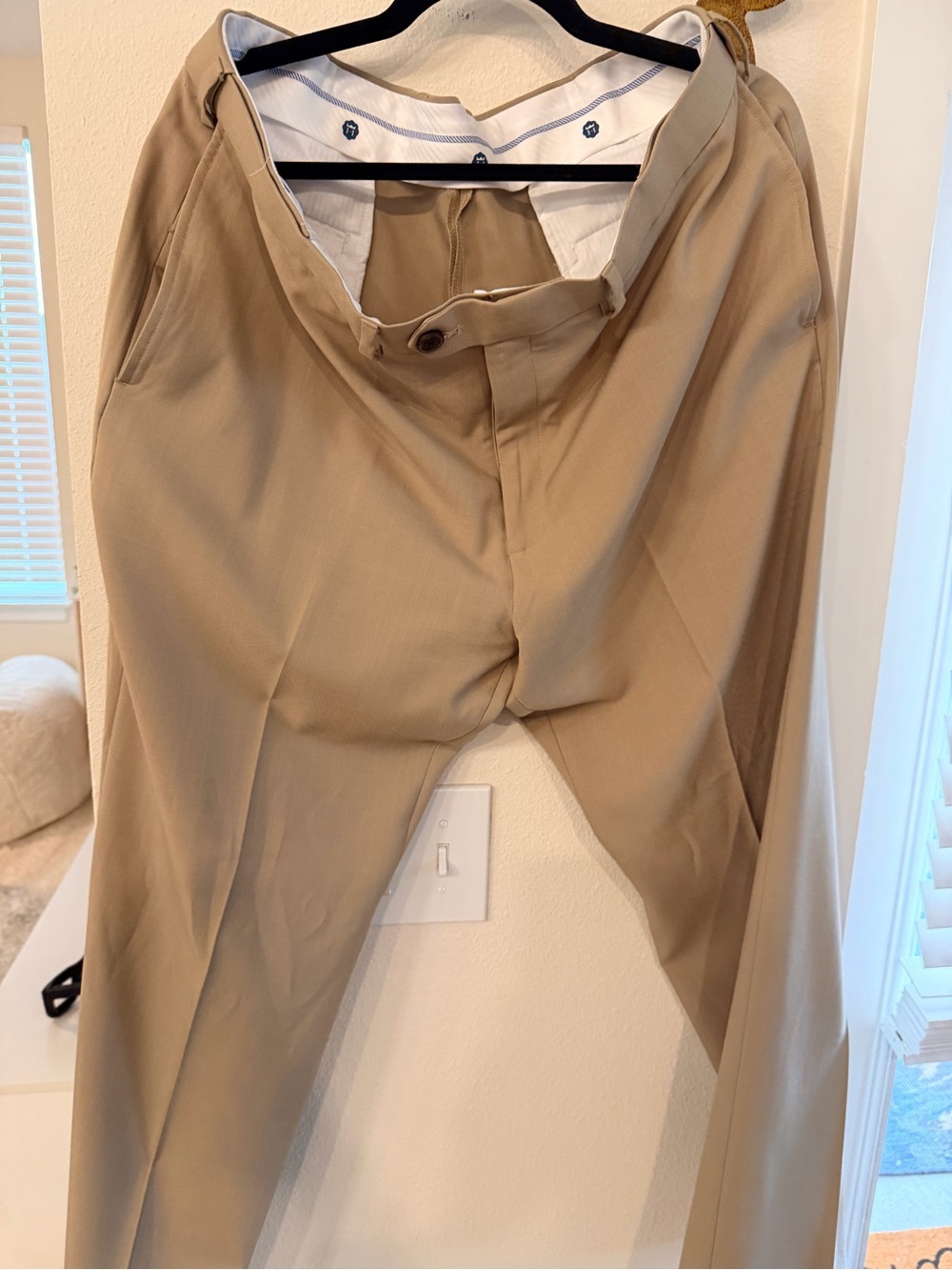 Haggar Men’s Chinos in Light Tan